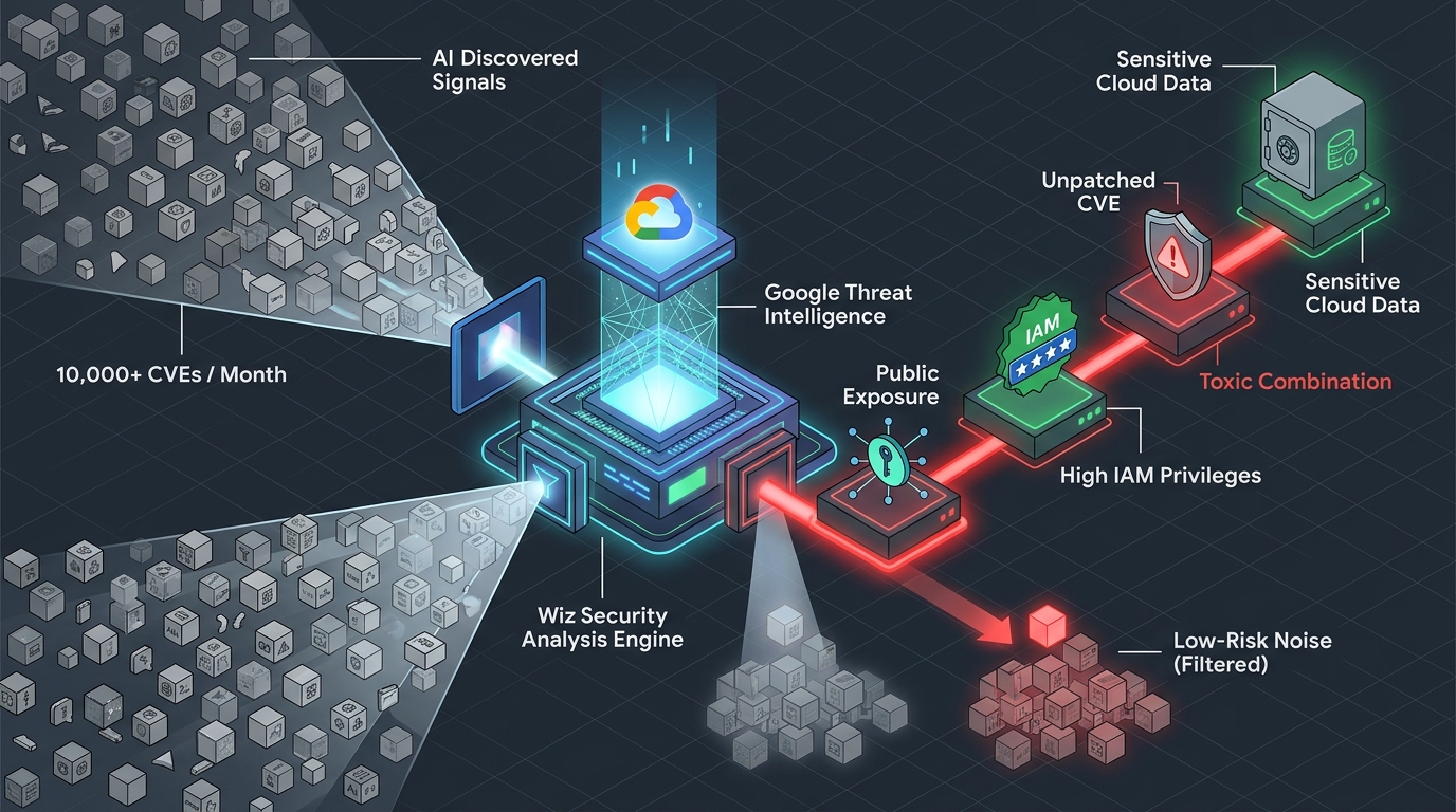 AI Era Vulnerability Trends: Separating Real Exploitable Risk from CVE Noise with Google Threat Intelligence and Wiz